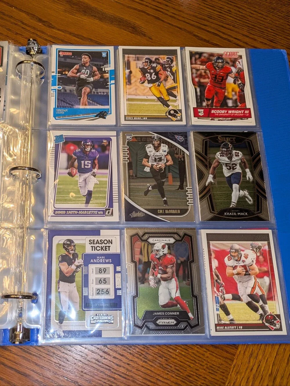 NFL Football Cards Binder 🔥 NFL Football Trading Cards Collection Lot 🏈
